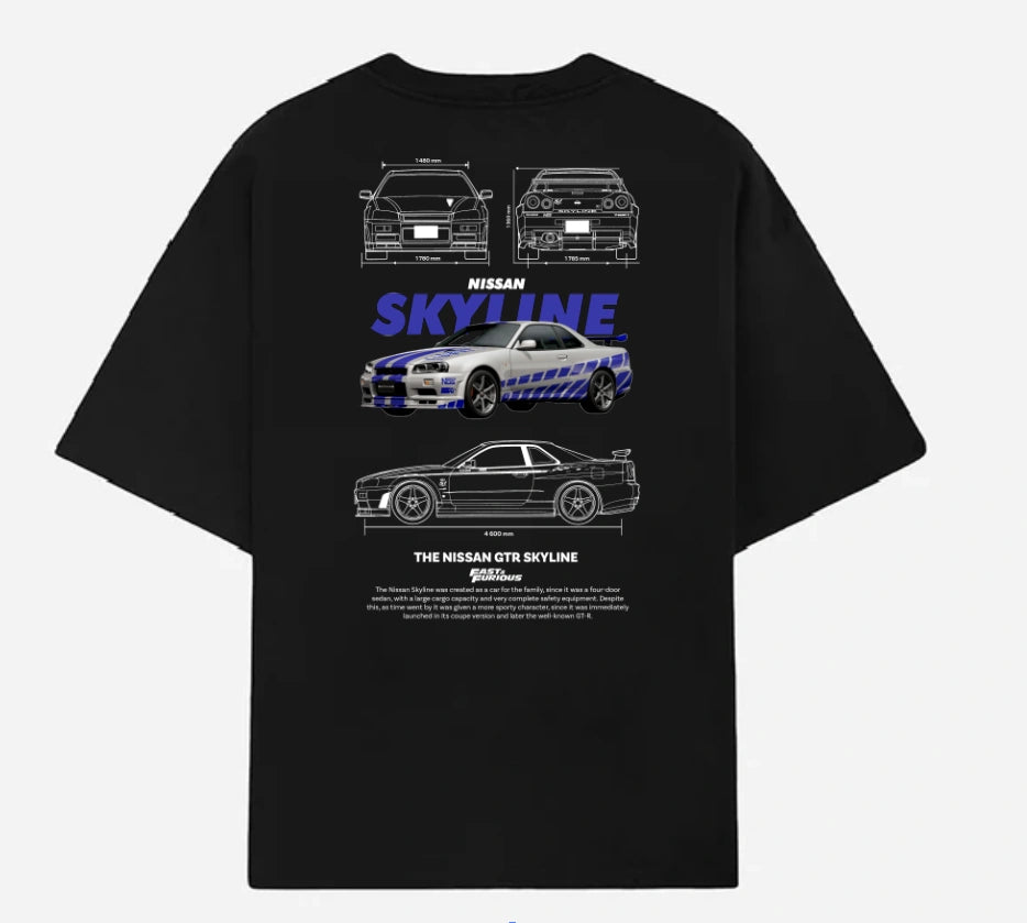 Camiseta Nissan Skyline R34 - Nano Club