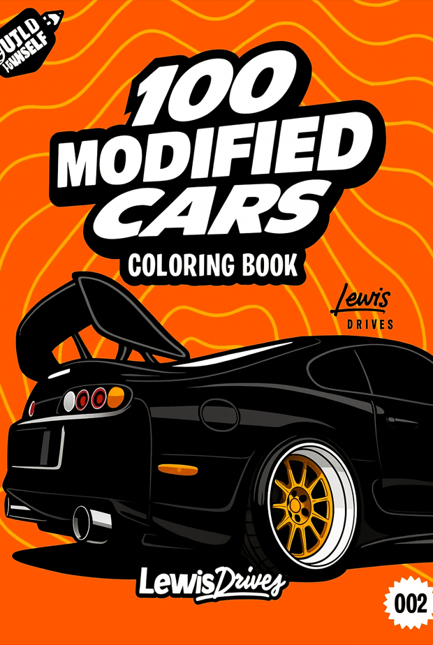 Libro De Colorear 100 Coches Modificados