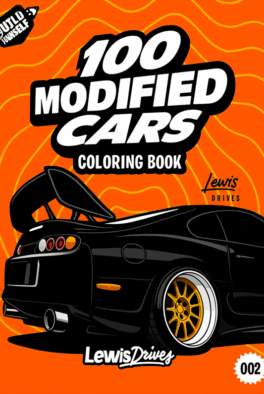 Libro De Colorear 100 Coches Modificados