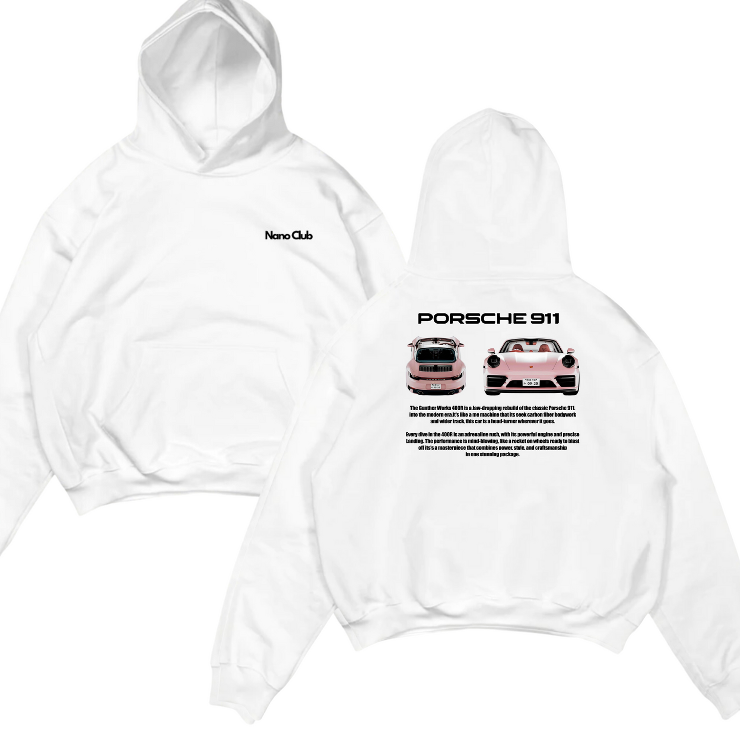 Sudadera Porsche 911 Rosa - Nano Club